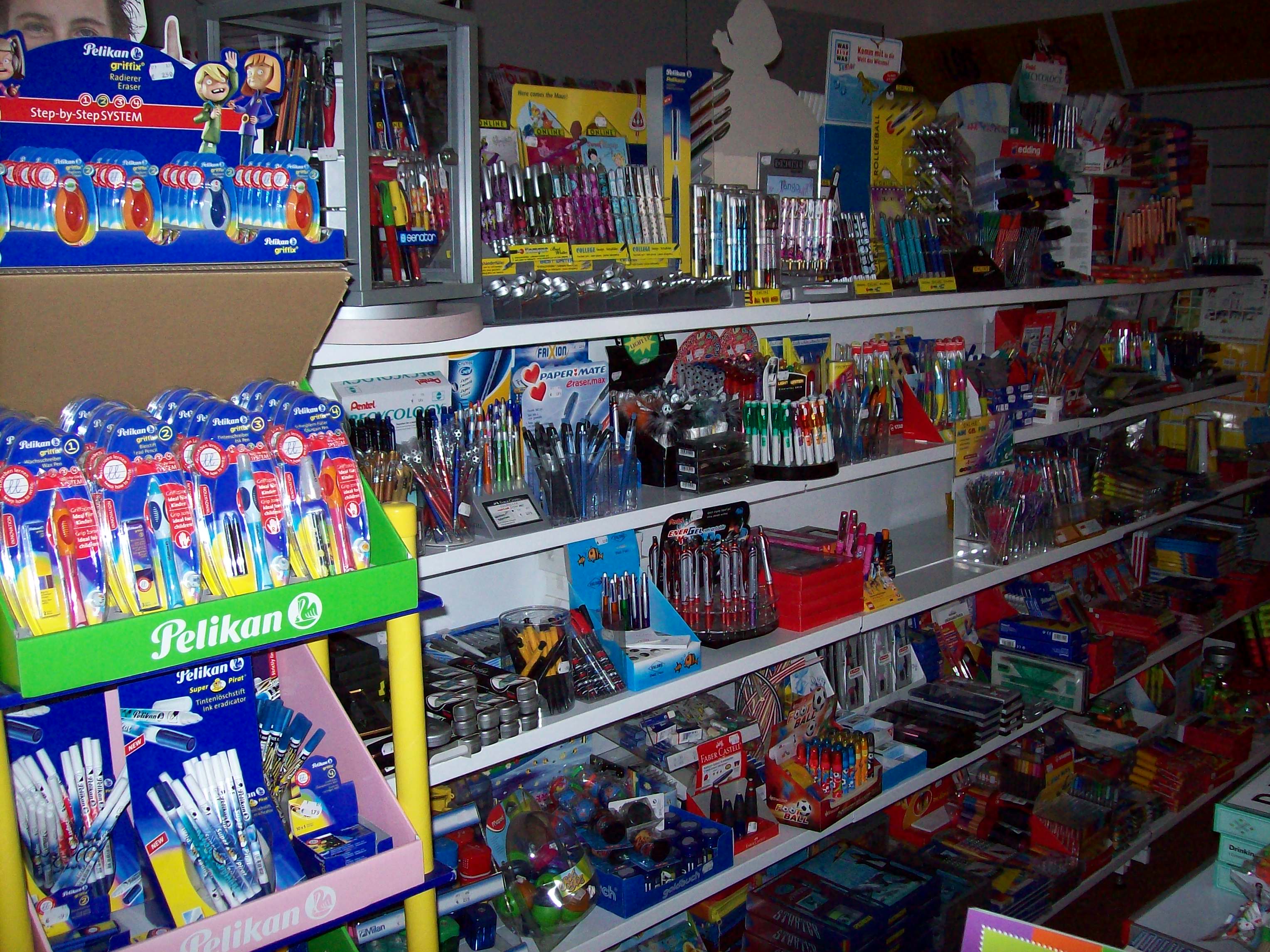 Ausschnitt aus unserem Schreibwaren-Sortiment